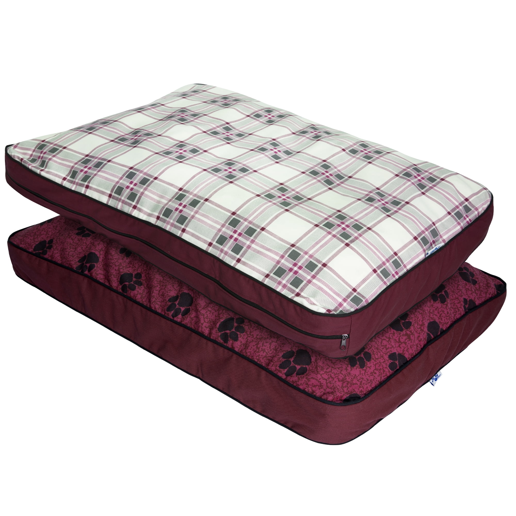 MyPillow Pet Bed 18x24 Small, Burgundy