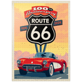 thumbnail image 1 of MyPuzzle - 100th Anniversary Of Route 66 - Classic Red Corvette - Premium 1000 Piece Jigsaw Puzzle for Adults, 1 of 6