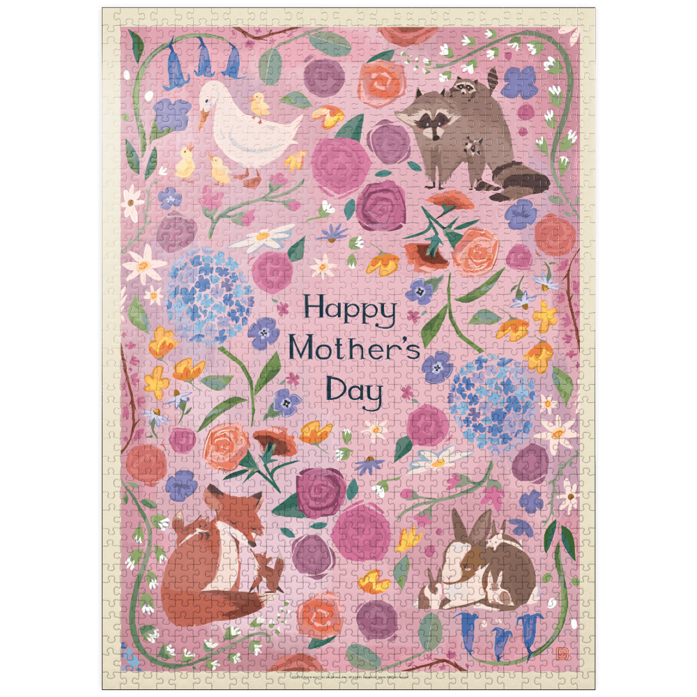 MyPuzzle - A Greeting Card: Happy Mother's Day! - Premium 1000 Piece Jigsaw Puzzle for Adults