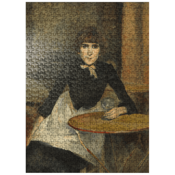 MyPuzzle - A La Bastille (Jeanne Wenz) 1888 Painting By Henri De Toulouse-Lautrec - Premium 500 Piece Jigsaw Puzzle for Adults