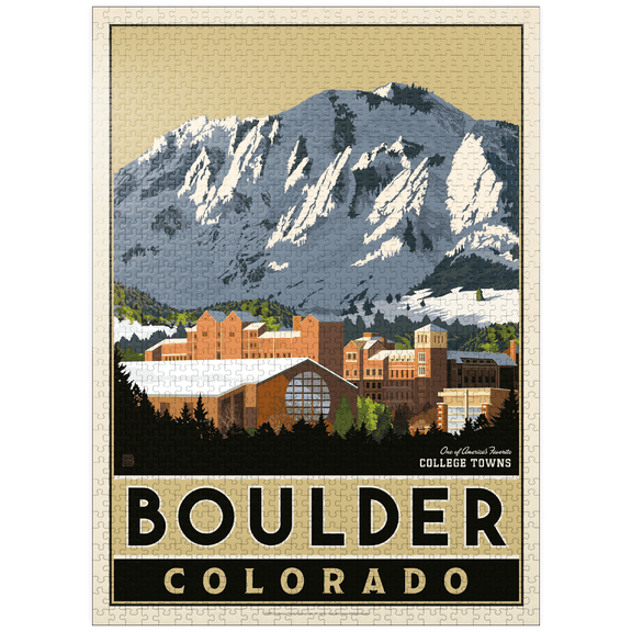 MyPuzzle - American College Towns: Boulder, CO - Premium 1000 Piece Jigsaw Puzzle for Adults