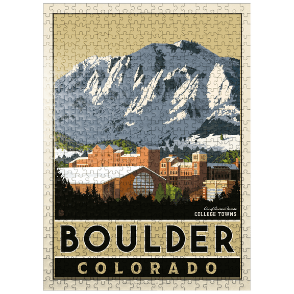 MyPuzzle - American College Towns: Boulder, CO - Premium 500 Piece Jigsaw Puzzle for Adults