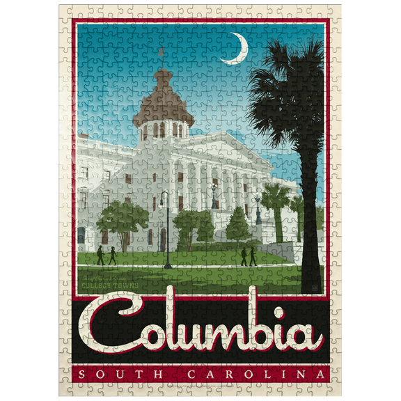 MyPuzzle - American College Towns: Columbia, SC - Premium 500 Piece Jigsaw Puzzle for Adults