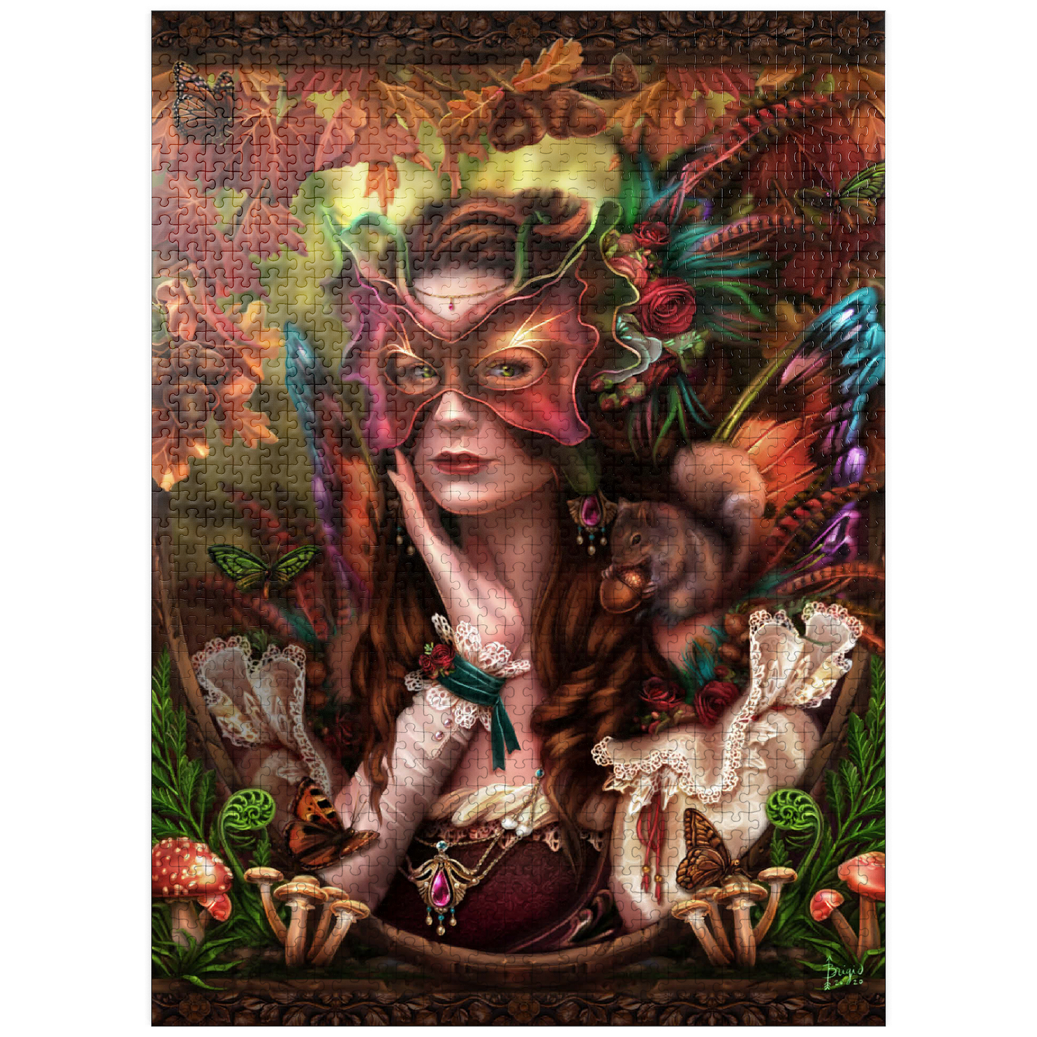 MyPuzzle - Autumn Fairy Queen - Brigid Ashwood - Premium 1000 Piece Jigsaw Puzzle for Adults
