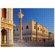 MyPuzzle - Biblioteca Nationale Marciana, Piazzetta And Doges Palace, Venice, Italy - Premium 500 Piece Jigsaw Puzzle for Adults