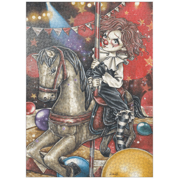 MyPuzzle - Carousel - Victoria Francés - Misty Circus - Premium 1000 Piece Jigsaw Puzzle for Adults