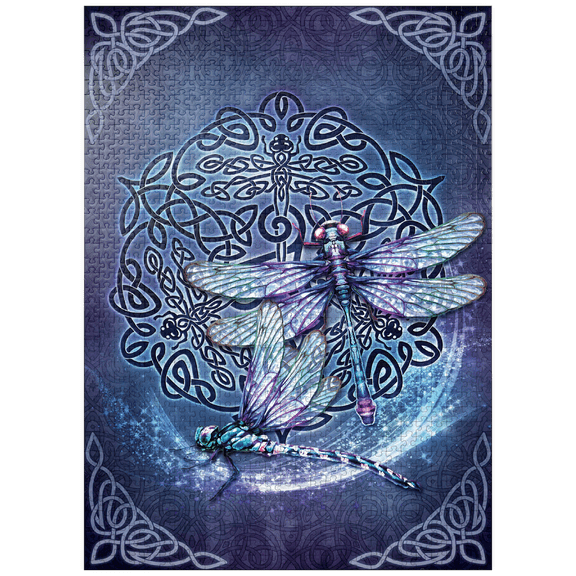 MyPuzzle - Celtic Dragonfly - Brigid Ashwood - Premium 1000 Piece Jigsaw Puzzle for Adults