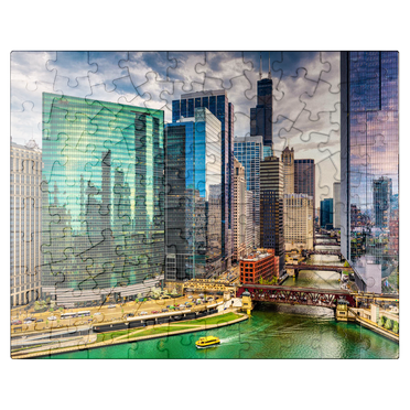 MyPuzzle - Chicago, Illinois, USA - Premium 100 Piece Jigsaw Puzzle for Adults