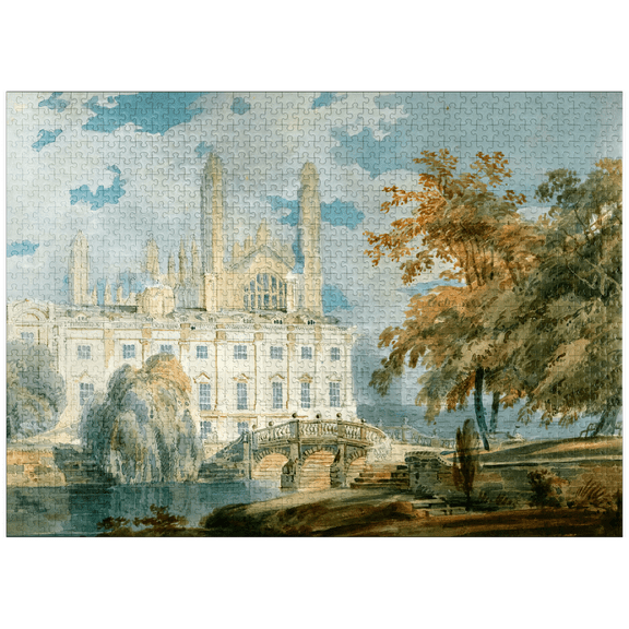 MyPuzzle - Clare Hall And King's College Chapel, Cambridge, From The Banks Of The River Cam - Premium 1000 Piece Jigsaw Puzzle for Adults