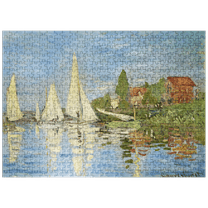 MyPuzzle - Claude Monets Regattas At Argenteuil 1872 - Premium 500 Piece Jigsaw Puzzle for Adults