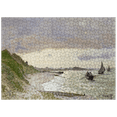thumbnail image 1 of MyPuzzle - Claude Monets The Seashore At Sainte-Adresse 1864 - Premium 500 Piece Jigsaw Puzzle for Adults, 1 of 6