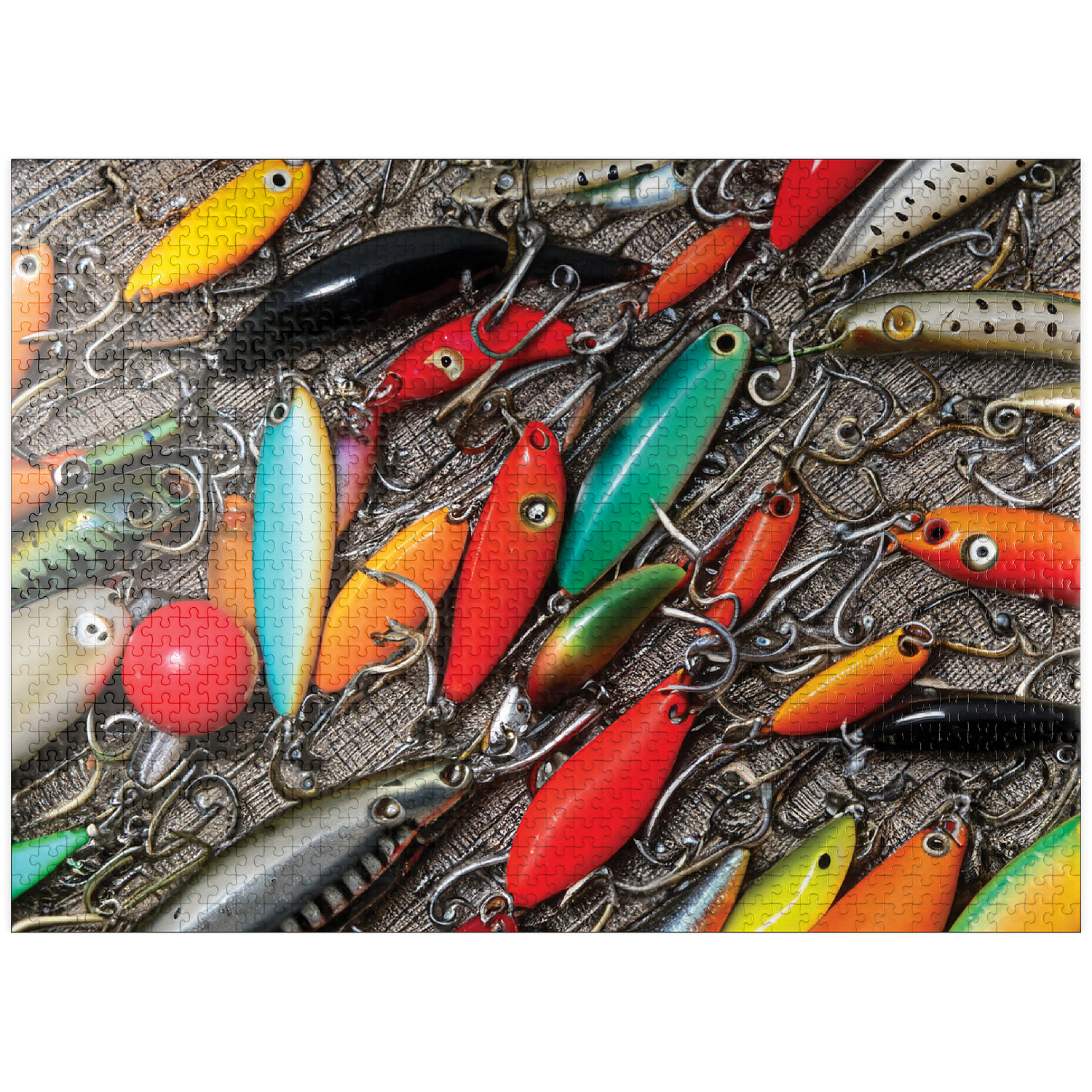1000 fish lures Sougayilang Fishing Large Hard Bait Minnow VIB Lure with Treble Hook Life-Like Swimbait Fishing Bait Popper Crankbait Vibe Sinking Lure for Bass Trout Walleye Redfish : Sports & Outdoors and they will put a pounding on any big MyPuzzle - Colorful Fishing Lures