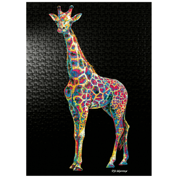 MyPuzzle - Colorful Giraffe - Premium 500 Piece Jigsaw Puzzle for Adults