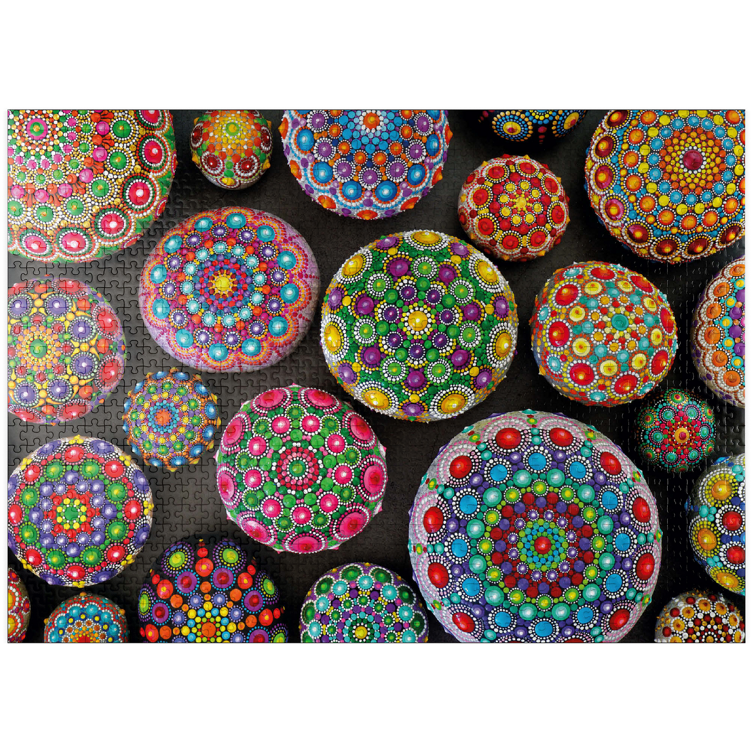 ジグソーパズル　1000ピース　『MANDALA ROCKS』 MyPuzzle - Colorful Mandala Stones - Rock Painting - Premium 1000