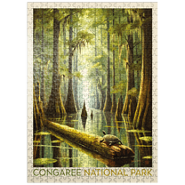 MyPuzzle - Congaree National Park: Turtle Time - Premium 500 Piece Jigsaw Puzzle for Adults