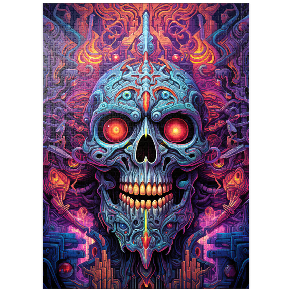 MyPuzzle - Cybernetic Skull - Premium 1000 Piece Jigsaw Puzzle for Adults