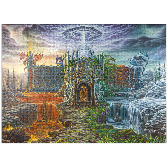 MyPuzzle - Dragon Lord's Lair - Ed Beard Jr - Premium 1000 Piece Jigsaw Puzzle for Adults