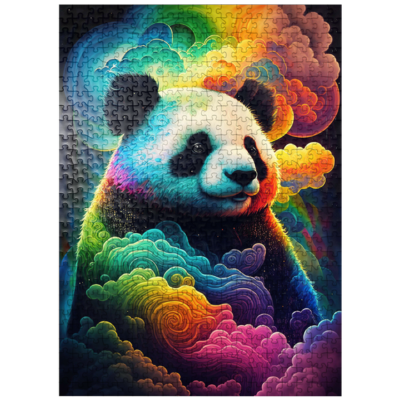MyPuzzle - Dreamy Cosmic Panda - Premium 500 Piece Jigsaw Puzzle for Adults