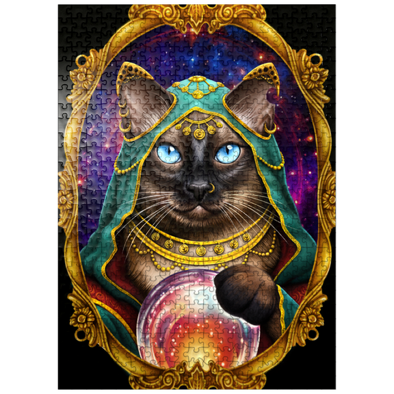 MyPuzzle - Eccentricat Fortune Teller - Sarah Richter - Premium 500 Piece Jigsaw Puzzle for Adults
