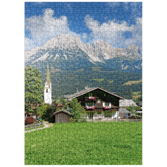 MyPuzzle - Ellmau At The Wilder Kaiser In Tyrol, Austria - Premium 500 Piece Jigsaw Puzzle for Adults