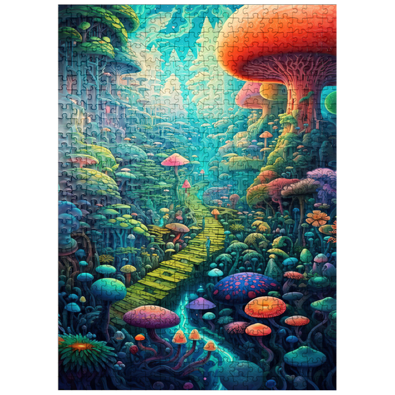 MyPuzzle - Enchanted Mushroom Forest - Premium 500 Piece Jigsaw Puzzle for Adults