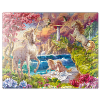 MyPuzzle - Fabulous Unicorns - Premium 100 Piece Jigsaw Puzzle for Adults