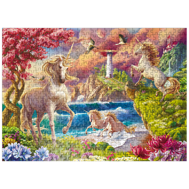 MyPuzzle - Fabulous Unicorns - Premium 500 Piece Jigsaw Puzzle for Adults