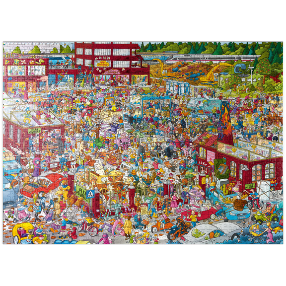 MyPuzzle - Flea Market - Christoph Schöne - Premium 1000 Piece Jigsaw Puzzle for Adults