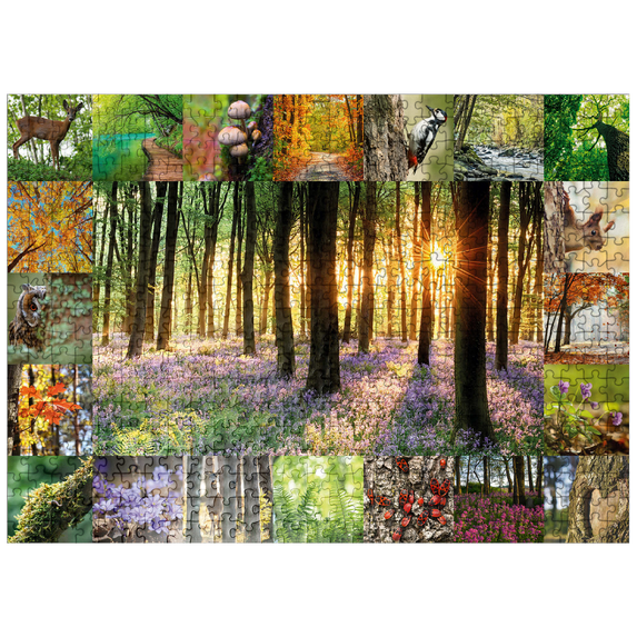 MyPuzzle - Forest Bathing - Collage - Premium 500 Piece Jigsaw Puzzle for Adults