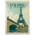thumbnail image 1 of MyPuzzle - France: Paris, Vintage Poster - Premium 500 Piece Jigsaw Puzzle for Adults, 1 of 6