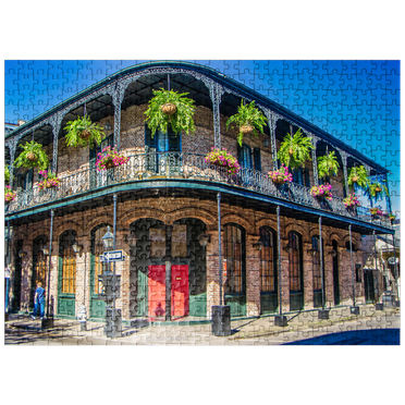 MyPuzzle - French Quarter In New Orleans - Premium 500 Piece Jigsaw Puzzle for Adults
