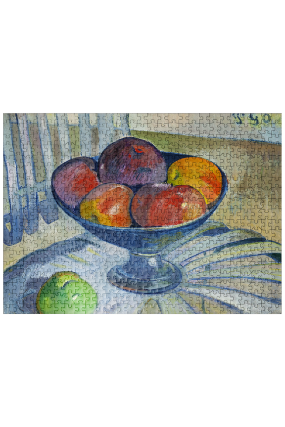 MyPuzzle - Fruit Dish On A Garden Chair 1890 By Paul Gauguin - Premium 500 Piece Jigsaw Puzzle for Adults