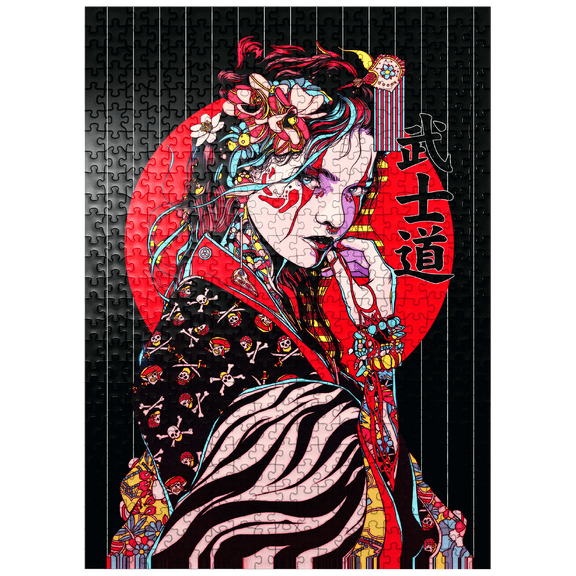 MyPuzzle - Geisha Woman - Japan Character - Premium 500 Piece Jigsaw Puzzle for Adults
