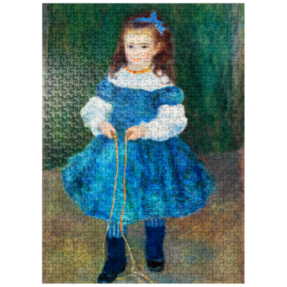 MyPuzzle - Girl With A Jump Rope (Portrait Of Delphine Legrand) 1876 By Pierre-Auguste Renoir - Premium 500 Piece Jigsaw Puzzle for Adults