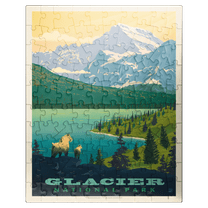 MyPuzzle - Glacier National Park: Grand Overlook - Premium 100 Piece Jigsaw Puzzle for Adults