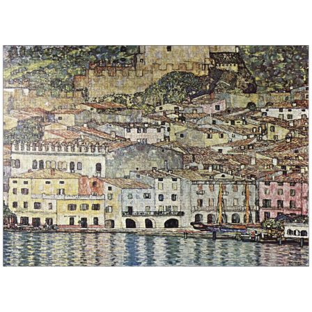 MyPuzzle - Gustav Klimts Malcesine On Lake Garda 1913 - Premium 1000 Piece Jigsaw Puzzle for Adults