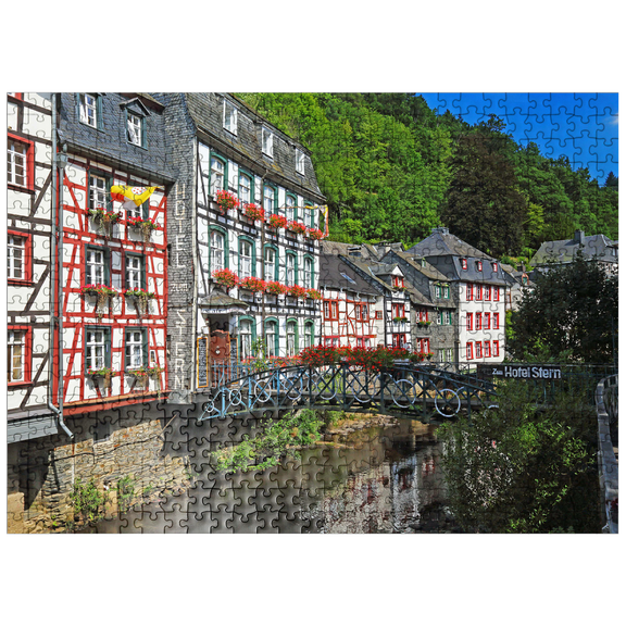 MyPuzzle - Half-timbered Houses On The Rur, Monschau - Premium 500 Piece Jigsaw Puzzle for Adults
