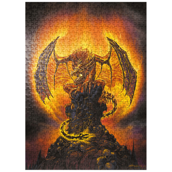 MyPuzzle - Harbinger Of Fire Dragon - Ed Beard Jr - Premium 500 Piece Jigsaw Puzzle for Adults