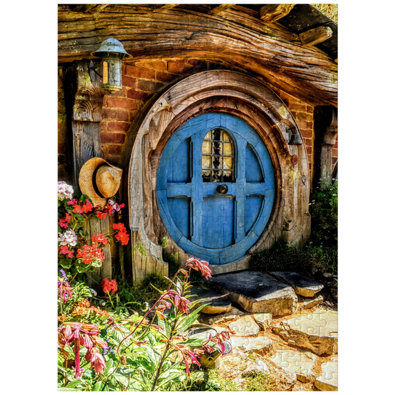 MyPuzzle - Hobbit House In Hobbiton, New Zealand - Premium 300 Piece Jigsaw Puzzle for Adults
