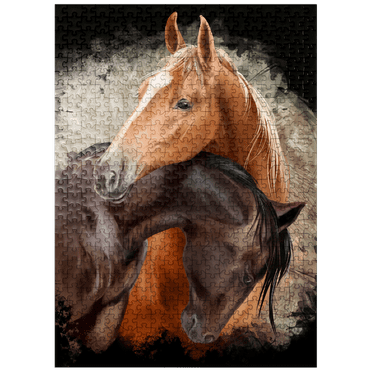 MyPuzzle - Horse Hug - Premium 500 Piece Jigsaw Puzzle for Adults