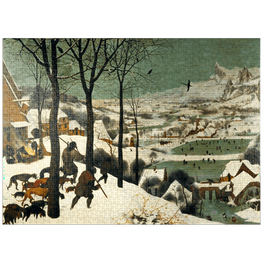 MyPuzzle - Hunters In The Snow 1565 By Pieter Bruegel The Elder - Premium 1000 Piece Jigsaw Puzzle for Adults