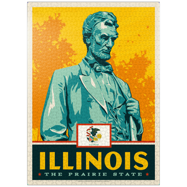 MyPuzzle - Illinois: The Prairie State - Premium 1000 Piece Jigsaw Puzzle for Adults