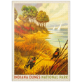 thumbnail image 1 of MyPuzzle - Indiana Dunes National Park: Red-winged Blackbirds, Vintage Poster - Premium 1000 Piece Jigsaw Puzzle for Adults, 1 of 6