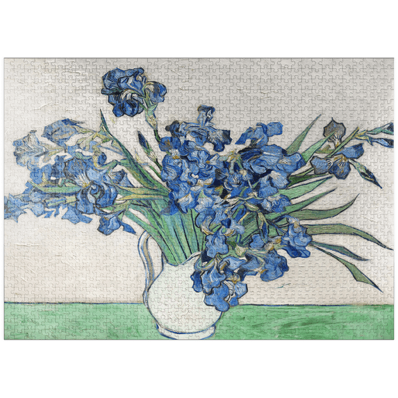 MyPuzzle - Irises 1890 By Vincent Van Gogh - Premium 1000 Piece Jigsaw Puzzle for Adults