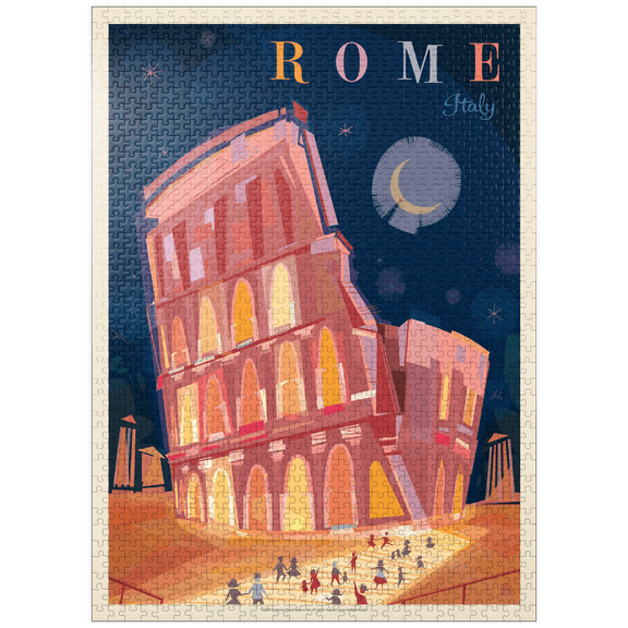 MyPuzzle - Italy, Rome: Colosseum (Mod Design) - Premium 1000 Piece Jigsaw Puzzle for Adults
