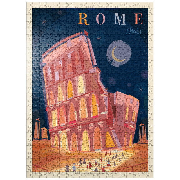 MyPuzzle - Italy, Rome: Colosseum (Mod Design) - Premium 500 Piece Jigsaw Puzzle for Adults