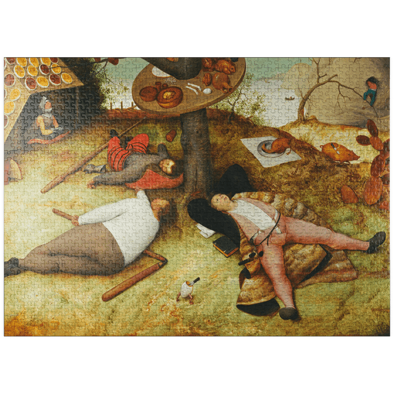 MyPuzzle - Land Of Cockaigne 1567 By Pieter Bruegel The Elder - Premium 1000 Piece Jigsaw Puzzle for Adults