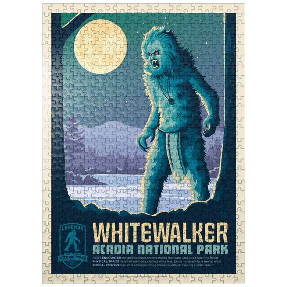 MyPuzzle - Legends Of The National Parks: Acadia's White Walker - Premium 500 Piece Jigsaw Puzzle for Adults