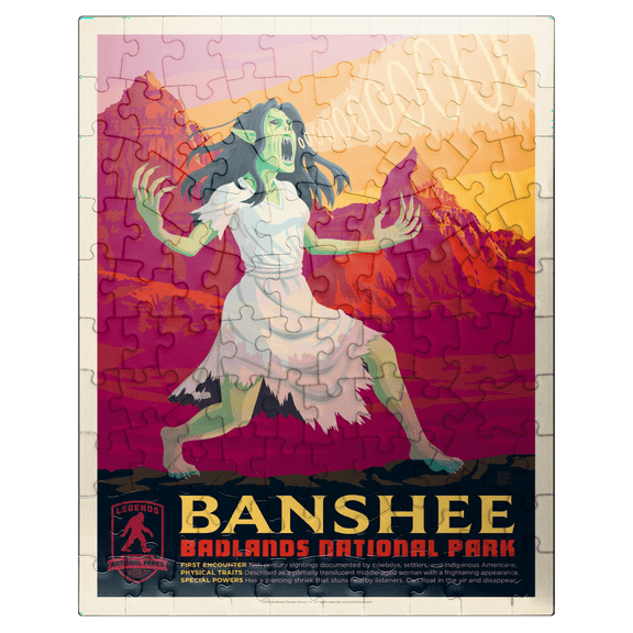 MyPuzzle - Legends Of The National Parks: Badland's Banshee - Premium 100 Piece Jigsaw Puzzle for Adults