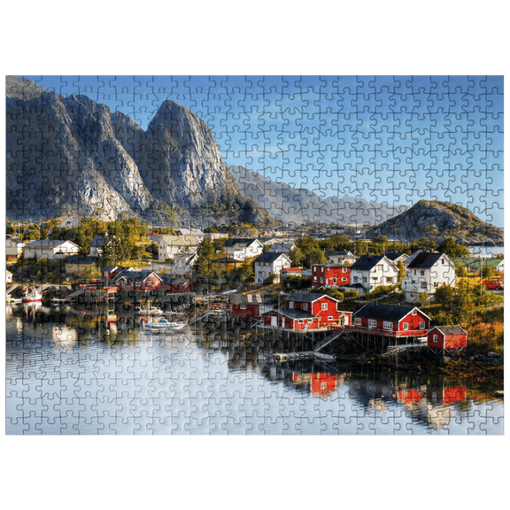 MyPuzzle - Lofoten Islands In Norway - Premium 500 Piece Jigsaw Puzzle for Adults